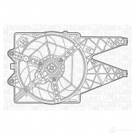 Вентилятор радиатора MAGNETI MARELLI 1018445 MTC 452AX IIKHP 069422452010