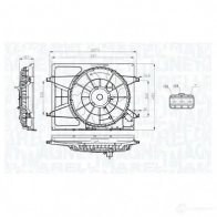 Вентилятор радиатора MAGNETI MARELLI Hyundai Elantra (HD) 4 Седан 2.0 CVVT 140 л.с. 2006 – 2010 O KTGG2 069422793010