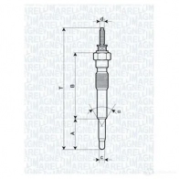 Свеча накала MAGNETI MARELLI UC 51A 062900068304 CDRF5 1016681 - Изображение 5