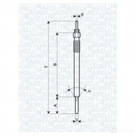 Свеча накала MAGNETI MARELLI UY1 7A 1016699 R38U3IR 062900088304 - Изображение 5