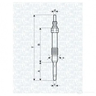 Свеча накала MAGNETI MARELLI UC 43A 062900053304 ODAHI 1016667 - Изображение 6