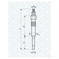 Свеча накала MAGNETI MARELLI 1016626 UC 15A 062900007304 UC 7 A - Изображение 6
