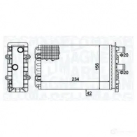 Радиатор печки, теплообменник MAGNETI MARELLI 3NF2 4 350218475000 Volkswagen Transporter (T4) 4 Грузовик 2.5 Syncro 115 л.с. 1996 – 2003