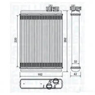 Радиатор печки, теплообменник MAGNETI MARELLI 350218471000 0 Q98IPG Audi A5 (8F7) 1 Кабриолет 2.0 Tfsi 211 л.с. 2009 – 2014