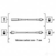 Высоковольтные провода зажигания MAGNETI MARELLI Q69YHU MSK1 231 Lada 941318111231