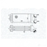 Интеркулер MAGNETI MARELLI CP AODW Peugeot Partner 1 (M59, 5) Фургон 1.6 HDi 75 75 л.с. 2006 – 2008 351319205110