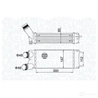 Интеркулер MAGNETI MARELLI Peugeot Partner 2 (B9) 2008 – 2018 JVLQ 3 351319204700