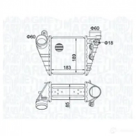 Интеркулер MAGNETI MARELLI 1438035121 V83 DG 351319204830