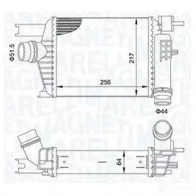 Интеркулер MAGNETI MARELLI QOL N8GP 351319205160 Renault Captur (H50) 1 Кроссовер 1.5 dCi 90 90 л.с. 2013 – 2025