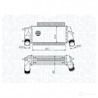 Интеркулер MAGNETI MARELLI 351319205490 Ford Tourneo Connect 2 (C307) Универсал 1.0 EcoBoost 100 л.с. 2013 – наст. время 5 KANV