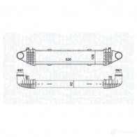 Интеркулер MAGNETI MARELLI Mercedes C-Class (S204) 3 Универсал 2.1 C 250 CDI 4 matic (2082) 204 л.с. 2010 – 2014 351319204520 4L AP0D