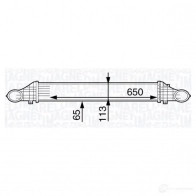 Интеркулер MAGNETI MARELLI Mercedes E-Class (S211) 3 Универсал 2.1 E 200 CDI (2107) 136 л.с. 2006 – 2009 351319202 140 351319202140 MST214