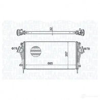 Интеркулер MAGNETI MARELLI 351319204440 Opel Insignia (A) 1 Универсал Кантри 2.0 CDTi 4x4 (47) 170 л.с. 2014 – 2017 E0M5I 4N