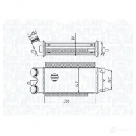 Интеркулер MAGNETI MARELLI 58MO9 G Ford Fiesta 6 (CB1, CCN) Хэтчбек 1.6 TDCi 95 л.с. 2010 – 2024 351319205290