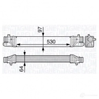 Интеркулер MAGNETI MARELLI 351319202960 351319 202960 1029365 MST296