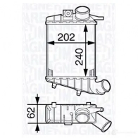 Интеркулер MAGNETI MARELLI 351319202750 3 51319202750 1029342 MST275