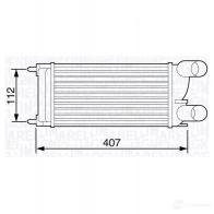 Интеркулер MAGNETI MARELLI 351319203550 M ST355 5Q5RIY Peugeot Partner 2 (B9) 2008 – 2018