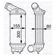 Интеркулер MAGNETI MARELLI 351319202790 Peugeot 3008 1 (0U, PF2) Кроссовер 2.0 HDi 150 / BlueHDi 150 150 л.с. 2009 – 2016 3513192027 90 MST279