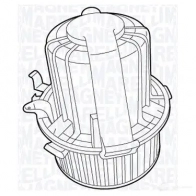 Моторчик вентилятора печки MAGNETI MARELLI 069412710010 MTE710AX 069 41 271 001 0 1018239 - Изображение 8