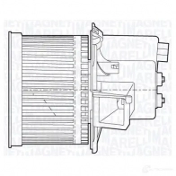 Моторчик вентилятора печки MAGNETI MARELLI Q0IT3 MTE6 55AX 069412655010 1018202