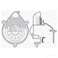 Моторчик вентилятора печки MAGNETI MARELLI 069412698010 MTE698AX 1018228 069 41 269 801 0