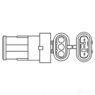 Лямбда зонд, кислородный датчик MAGNETI MARELLI 8A2J7ZS Renault Clio OSM 098 466016355098