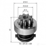 Бендикс стартера MAGNETI MARELLI X3FCH 397987270 940113020282 AMB 0282