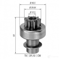 Бендикс стартера MAGNETI MARELLI 453749534 940113020043 K7OO1Z AM B0043