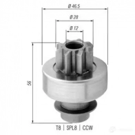 Бендикс стартера MAGNETI MARELLI AMB 0363 P3IIEHI 940113020363 1331015023