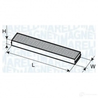 Салонный фильтр MAGNETI MARELLI Jaguar X-Type (X400) 1 2001 – 2009 9YIGH BCF 341 350203063410
