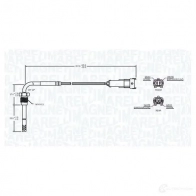 Датчик температуры выхлопных газов MAGNETI MARELLI 1424375603 STS 0047 172000047010 5JKZZ4S - Изображение 2