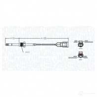 Датчик температуры выхлопных газов MAGNETI MARELLI 172000067010 H6IH6L 1424375613 ST S0067 - Изображение 2
