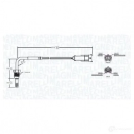 Датчик температуры выхлопных газов MAGNETI MARELLI S TS0059 GIBOROD 172000059010 1424375609 - Изображение 2