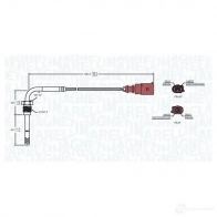 Датчик температуры выхлопных газов MAGNETI MARELLI 172000165010 AKJFX STS0 165 1424375662 - Изображение 2