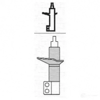 Амортизатор MAGNETI MARELLI HQHN47Q 12 33GL Bmw X5 (E53) 1 Внедорожник 4.4 i 286 л.с. 2000 – 2003 351233070200