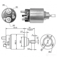 Втягивающее реле MAGNETI MARELLI 940113050010 1193812048 KDB62E AME001 0