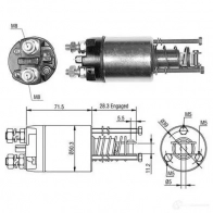 Втягивающее реле MAGNETI MARELLI 63221831 1193812396 940113050498 0855405 81010