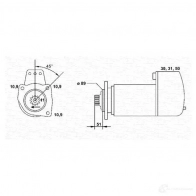 Стартер MAGNETI MARELLI MSR731 943252 253010 1047731 943252253010