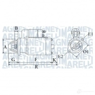 Стартер MAGNETI MARELLI MQS 923 063720923010 418OSS 1193731507