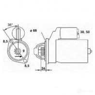 Стартер MAGNETI MARELLI 943251052010 1047554 M SR343 HWFJS