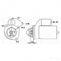 Стартер MAGNETI MARELLI 1047571 MSR 370 EI5W2 943251114010