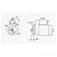 Стартер MAGNETI MARELLI 94428016 9900 MQS801 063720801010 Volkswagen Transporter (T4) 4 Грузовик 1.9 D 60 л.с. 1990 – 1995