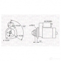 Стартер MAGNETI MARELLI 063721112010 063 522310330 MQS1112 Mercedes Vario (512D) 1 Кабина с шасси 4.2 818 DA 4x4 177 л.с. 2006 – 2024