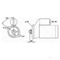 Стартер MAGNETI MARELLI MSR4 18 943251436010 1047621 I2IH7DA
