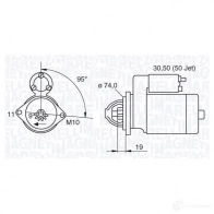 Стартер MAGNETI MARELLI Toyota Avensis (T250) 2 Седан 1.8 (ZZT251) 129 л.с. 2003 – 2008 063280048010 06 3280048010 63280048