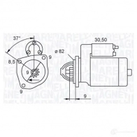 Стартер MAGNETI MARELLI 063721045010 MQS10 45 C04XG8S 1193731517