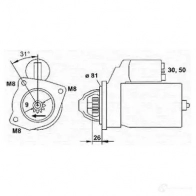 Стартер MAGNETI MARELLI 943253266010 MSR 5466 TDW7G Fiat Ducato (230) 1 Кабина с шасси 2.8 TDI 122 л.с. 1998 – 2002