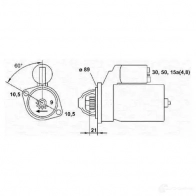 Стартер MAGNETI MARELLI OGDPB 943241033010 1047512 MSR10 33