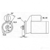 Стартер MAGNETI MARELLI MSR 495 5PVUW 943251675010 1047668