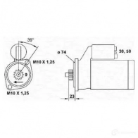 Стартер MAGNETI MARELLI 1047537 MS R1092 K74M9W 943241092010